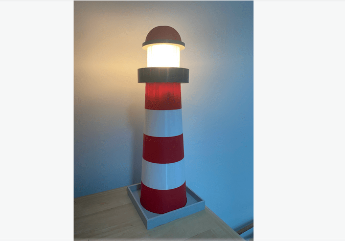 Lampe personnalisé phare allumé